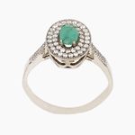 серебряное кольцо с драгоценными камнями 57200187